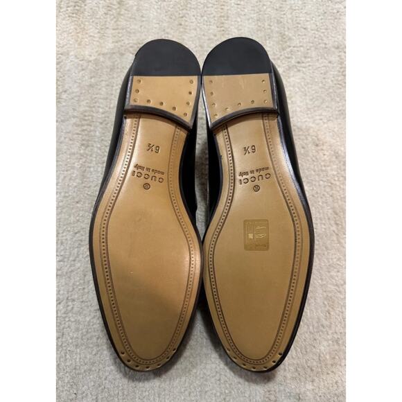Authentic GUCCI Jordaan Horsebit Brixton Loafer Black Leather UNISEX US 7.5